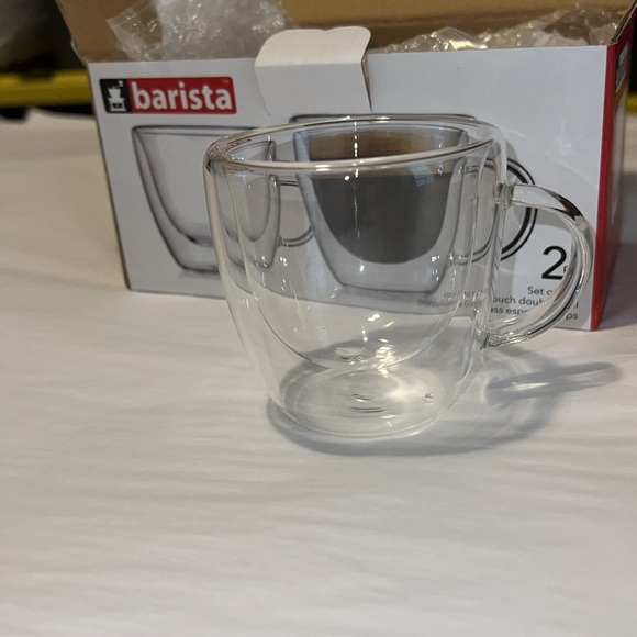 NIB BARISTA BOROSILICATE ESPRESSO CUPS - Picture 6 of 8